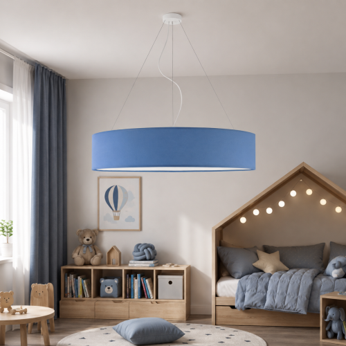 Lampa wisząca FEDERICA fi 100 cm to nowoczesne oświetlenie premium do salonu, sypialni i pokoju dziecięcego. Stylowy abażur, minimalistyczny design oraz możliwość stosowania żarówek LED sprawiają, że lampa idealnie podkreśla charakter wnętrza.