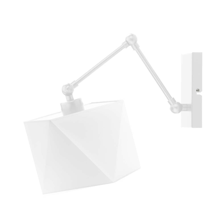 Biały kinkiet regulowany RACHEL