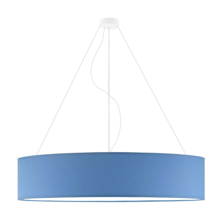 Lampa wisząca regulowana wysokość 100 cm FEDERICA żyrandol dla dzieci led niebieski