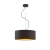 Czarna lampa wisząca 40 cm abażur ze złotą amplą