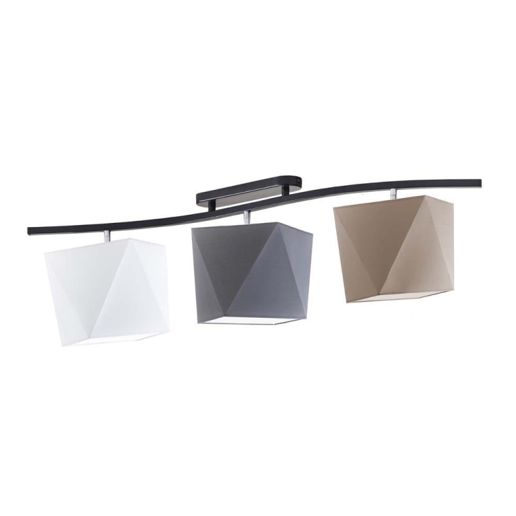 Trójpłomienny plafon sufitowy do salonu 3xE27 SELENA