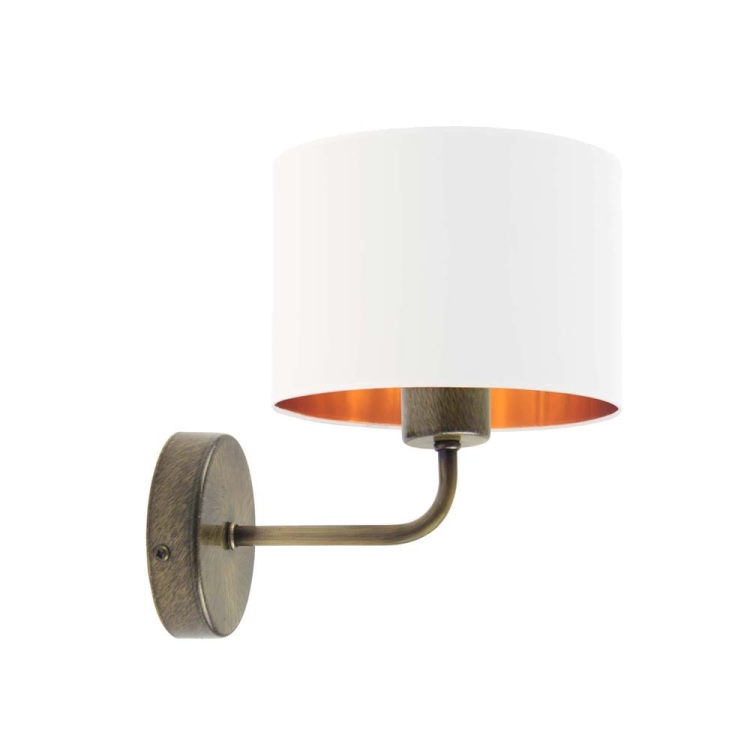 LAMPA ŚCIENNA STARE ZŁOTO/BIAŁY VERONICA GOLD