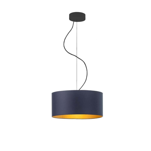 Lampa wisząca granatowa 30 cm AMY GOLD
