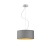 Szara lampa wisząca 30 cm AMY GOLD z abażurem