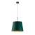 Lampa wisząca regulowana SARA GOLD abażur stożek zieleń butelkowa 1-3xE27