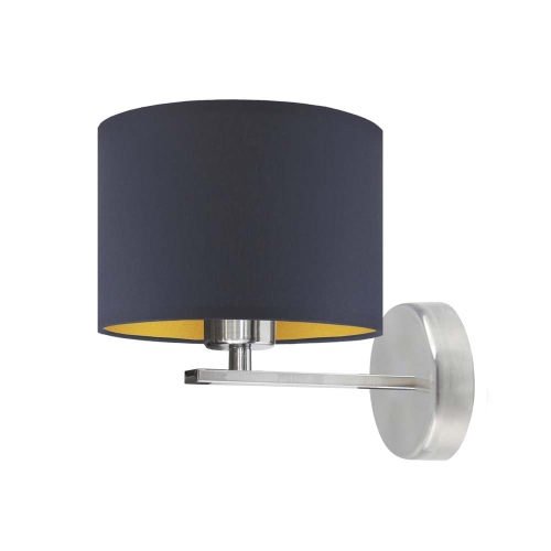 Kinkiet do salonu z abażurem JENNY GOLD