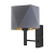 Lampa ścienna punktowa URSULA CZARNO-SZARA