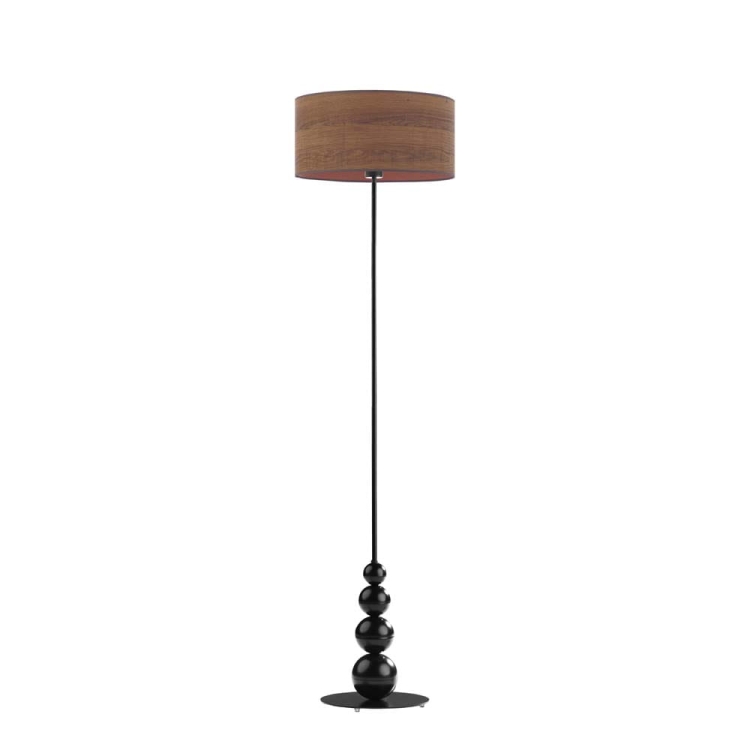 CZARNA LAMPA PODŁOGOWA W STYLU BOHO VIRGINIA