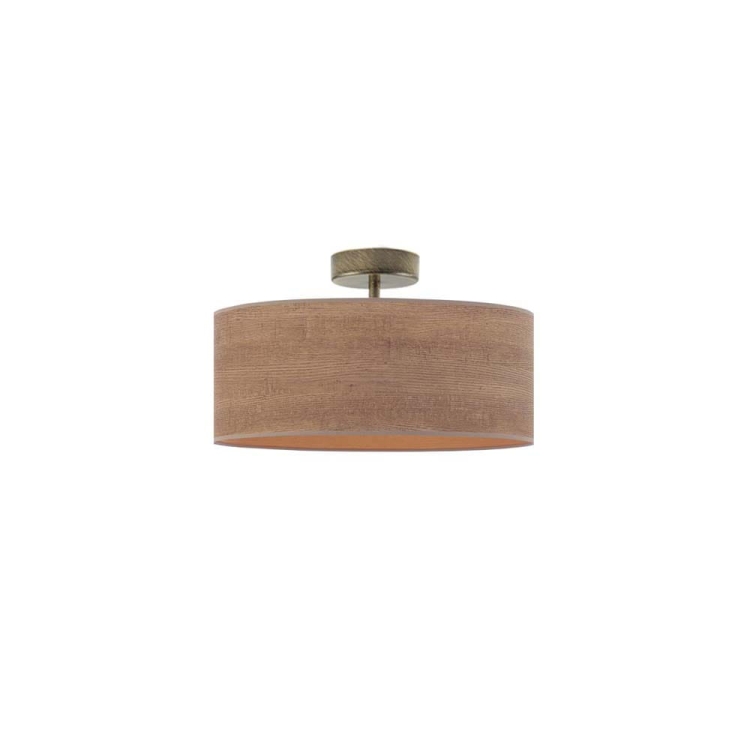 Plafon abażur dąb bielony fornir 30 cm BELLA