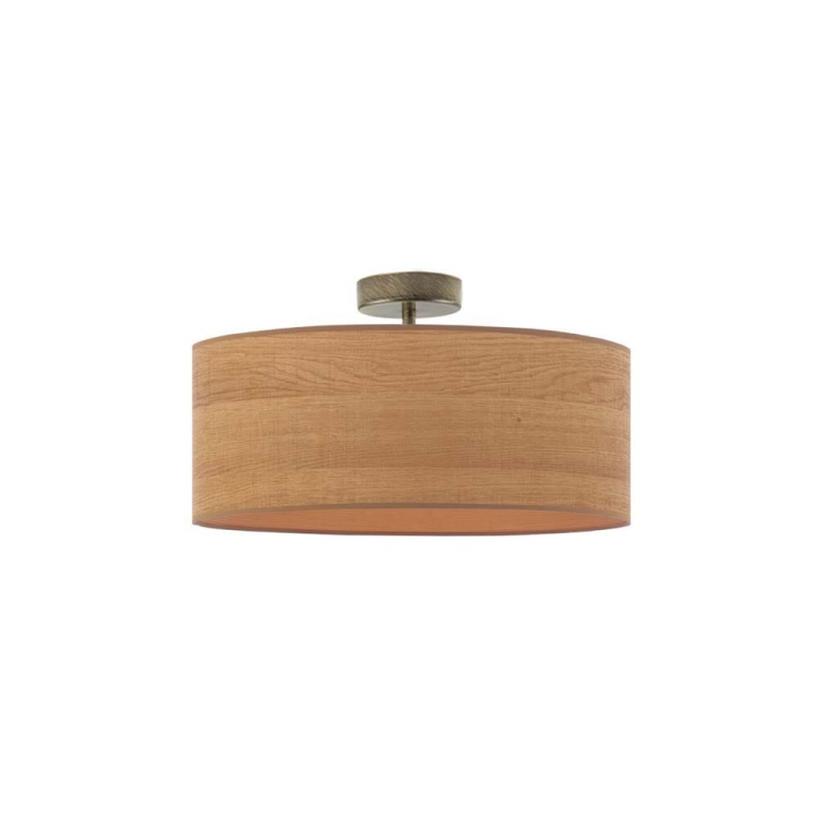 Plafon okragły fornir drewno E27 BELLA ECO 40 cm