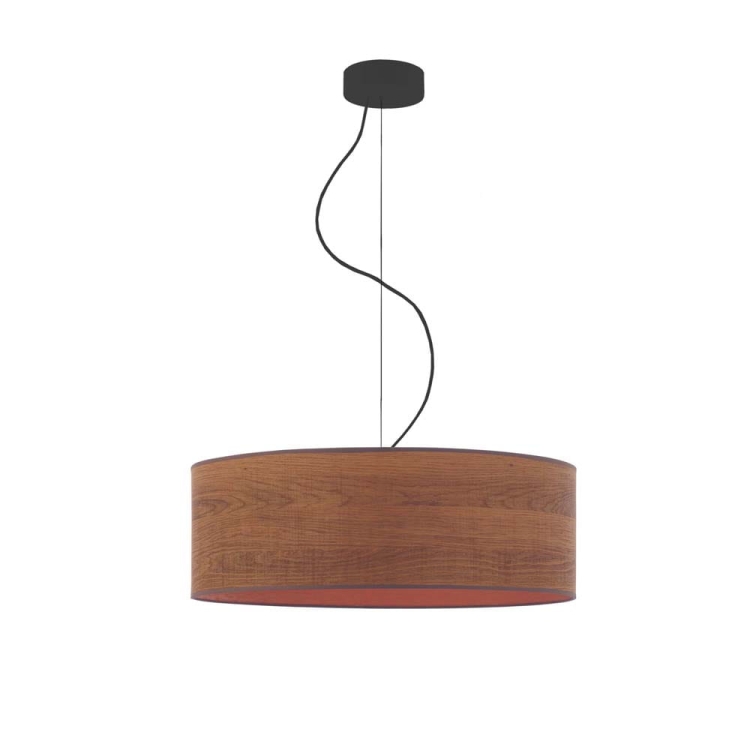 Lampa wisząca do sypialni fornir drewno AMY ECO 50 cm